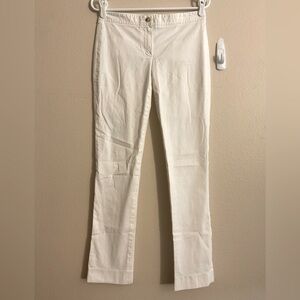Theory Women’s White‎ Straight Leg Pants size 4
